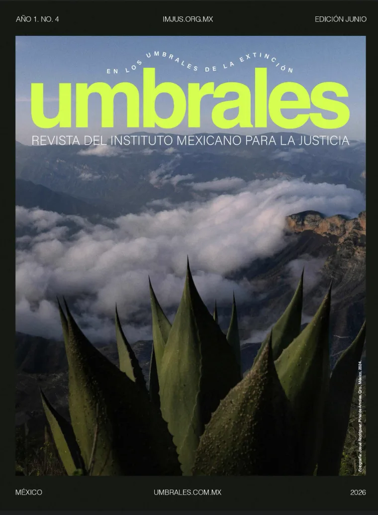 Portada de Umbrales — Año 1, No. 4, Edición junio: En los umbrales de la extinción